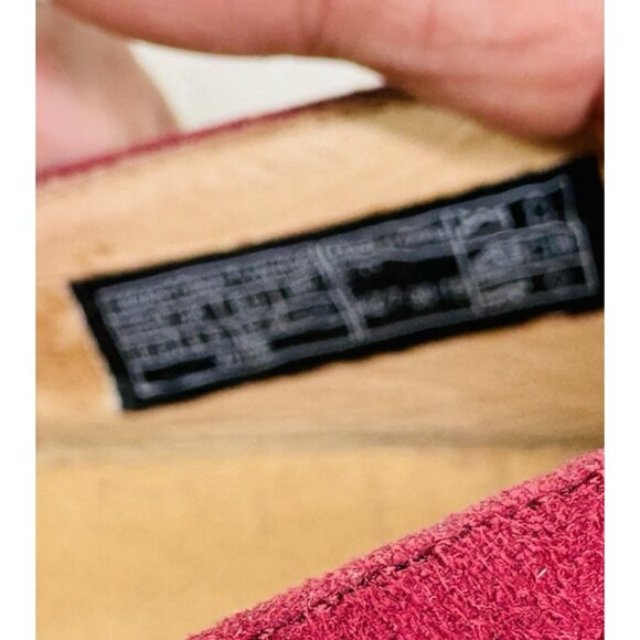 Vionic ANTONIA Burgundy Suede Leather Arch Support Slip On Wedge Shoes Sz 6.5 W - Picture 13 of 16